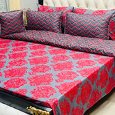 New Arrival 7PC Salonika Cotton Comforter Set by Fanza – King Size - Summer Special - Premium Quality & Multi-Color Prints